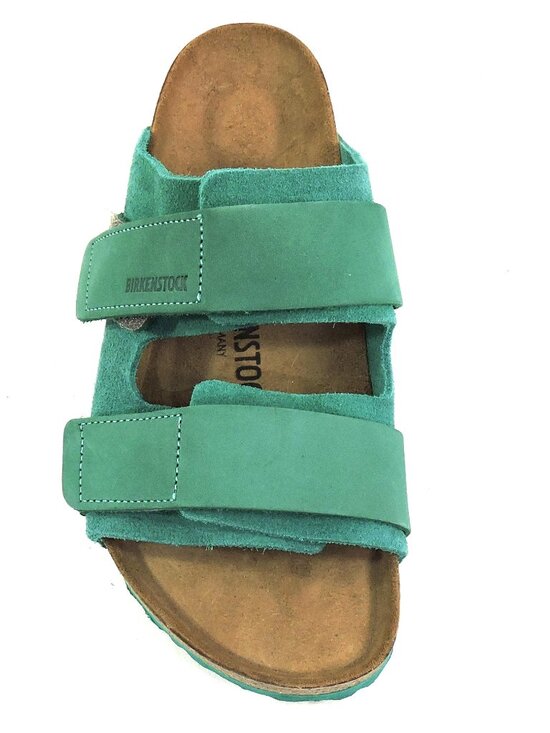 Birkenstock Green Shoes for Women for sale | eBay BIRKENSTOCK 🇩🇪 WOMEN\'S GREEN SOFT LEATHER COMFORT FLAT SUMMER SANDALS